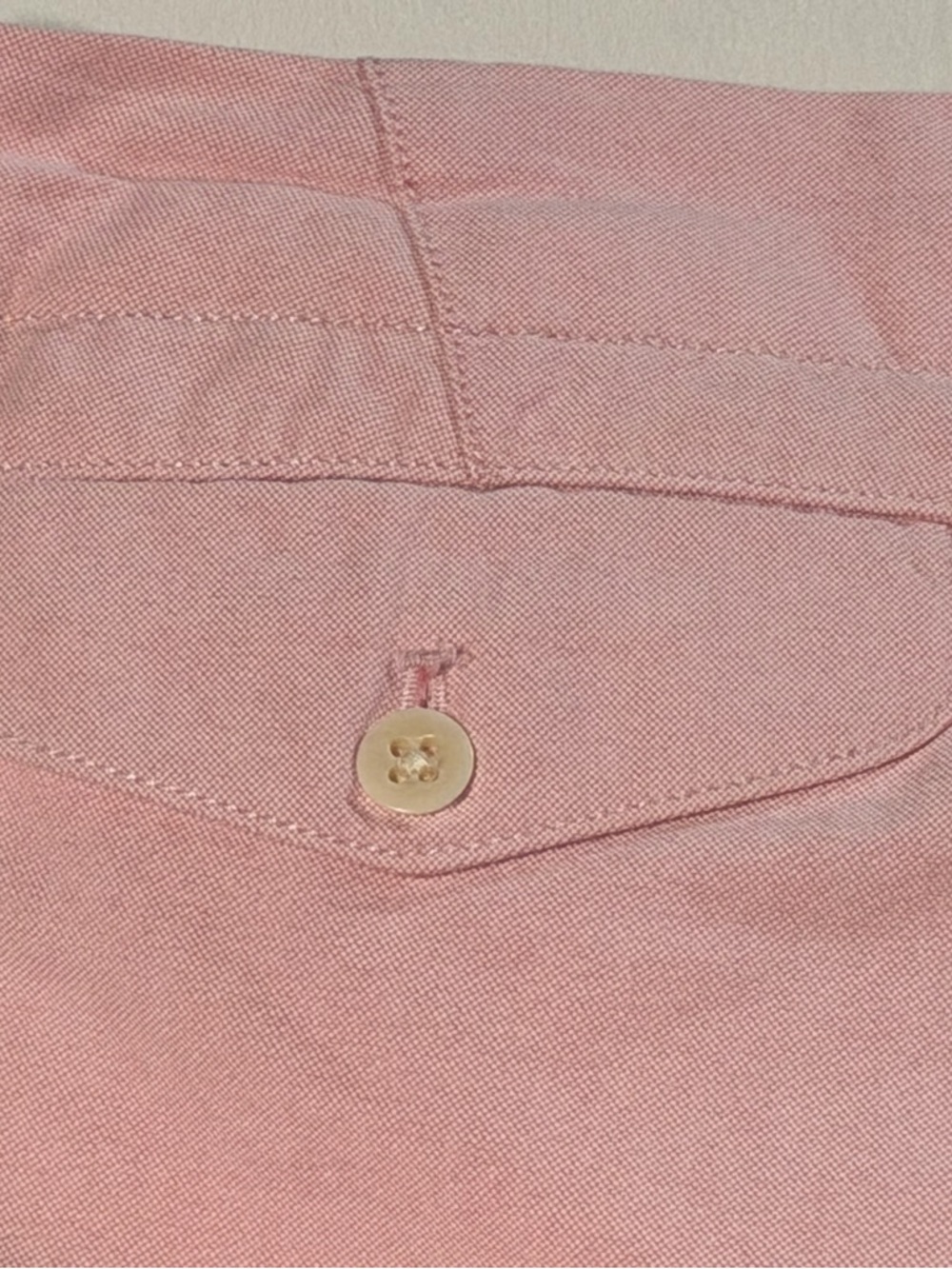 Polo Ralph Lauren Women's Pink Oxford Chino Shorts - Size 10 - Embroidered Pony - Picture 9 of 9